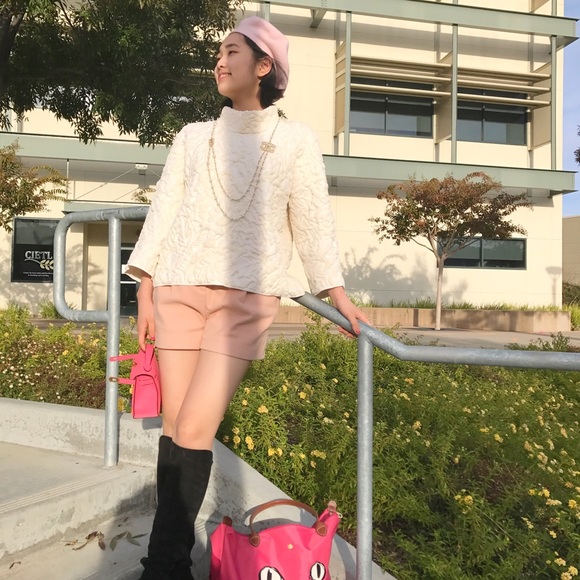 Alexander McQueen McQ light pink wool shorts size 38 - Picture 4 of 6